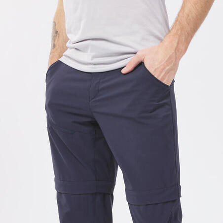 Plave muške višenamenske pantalone za planinarenje MH150