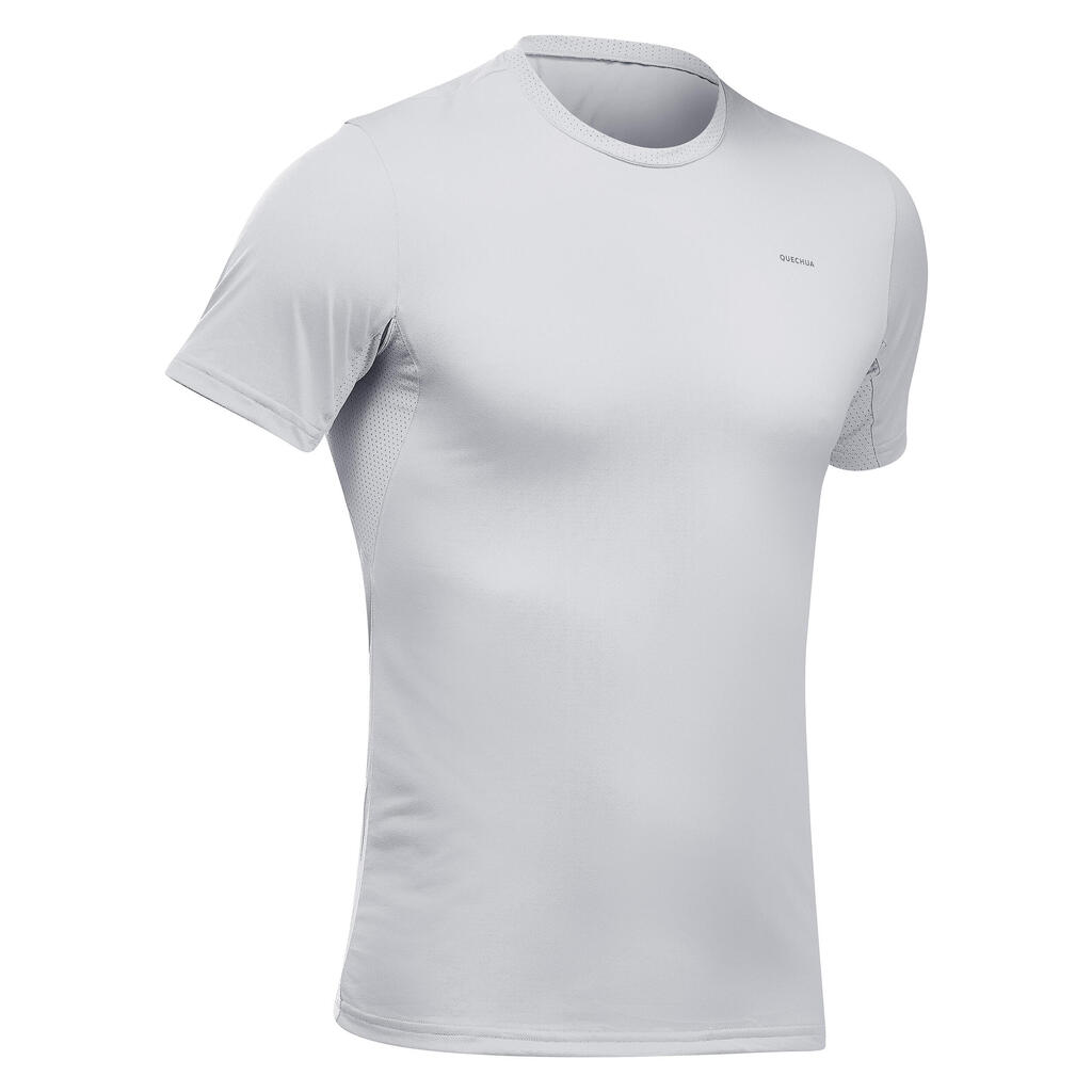 Men's Hiking Synthetic Short-Sleeved T-Shirt  MH100