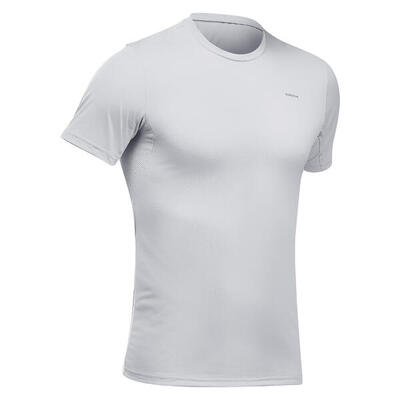 T-shirt trekking uomo MH100 grigio chiaro