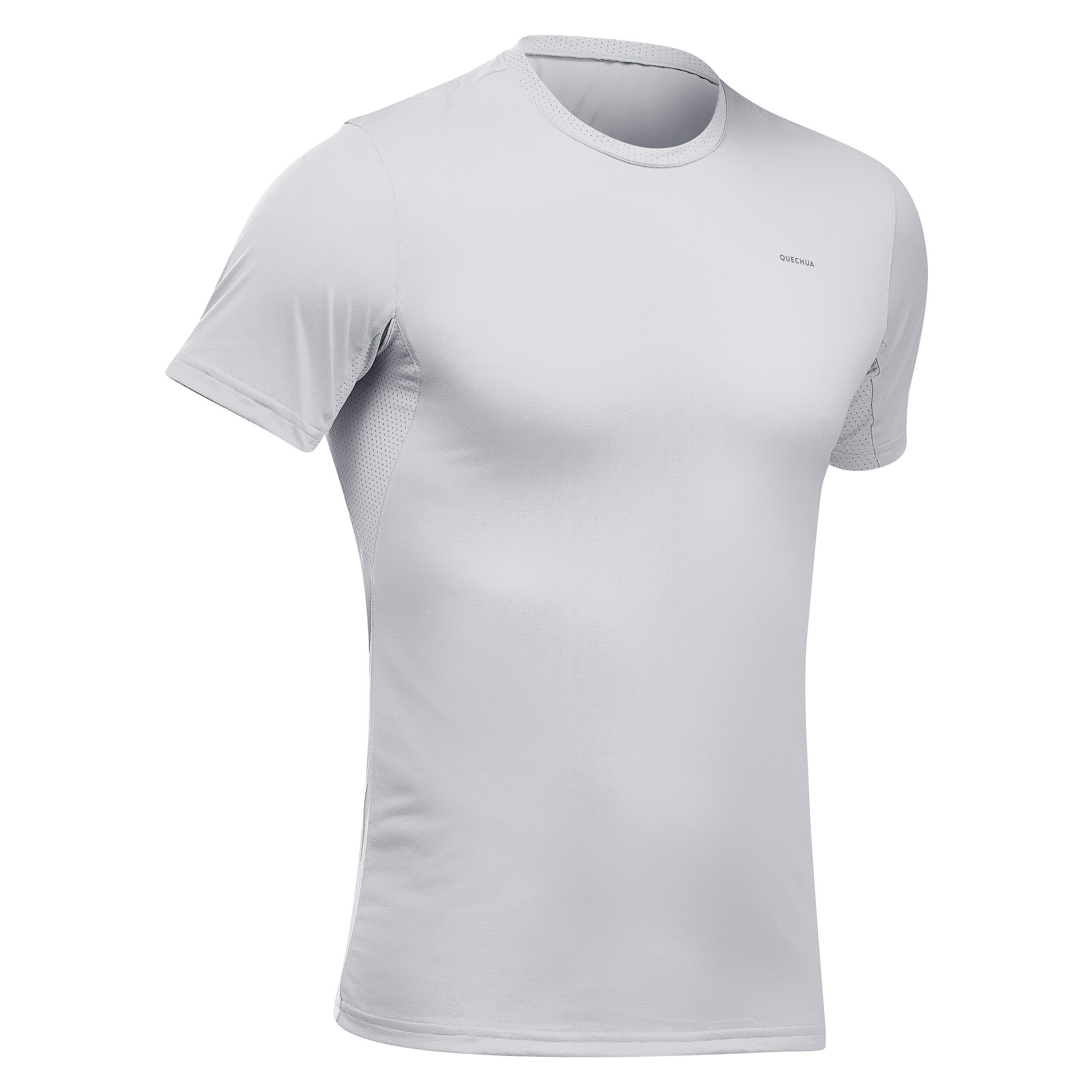 Short-sleeved synthetic hiking T-shirt - Men- MH100