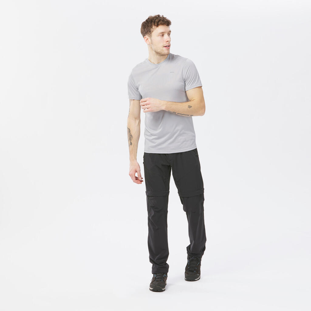Wandershirt Herren kurzarm Synthetik - MH100 