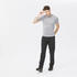 Men Dry Fit Activewear T-Shirt Light Grey - MH100