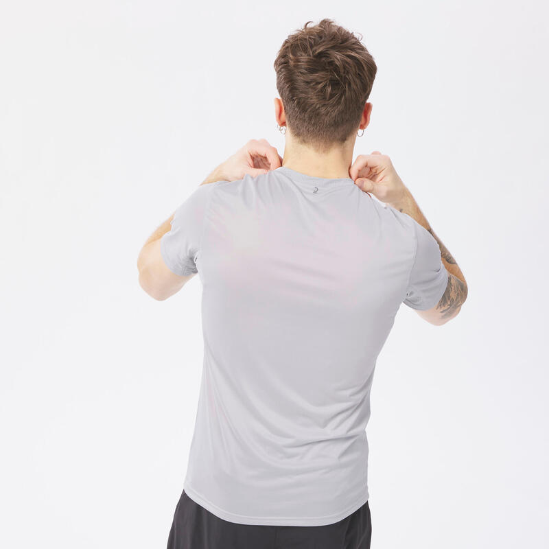Tricou Drumeție la Munte MH100 Bej Bărbați