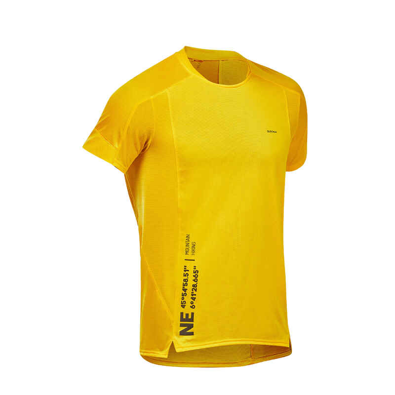 Wandershirt MH500 kurzarm Herren gelb Wandershirt MH500 kurzarm Herren gelb