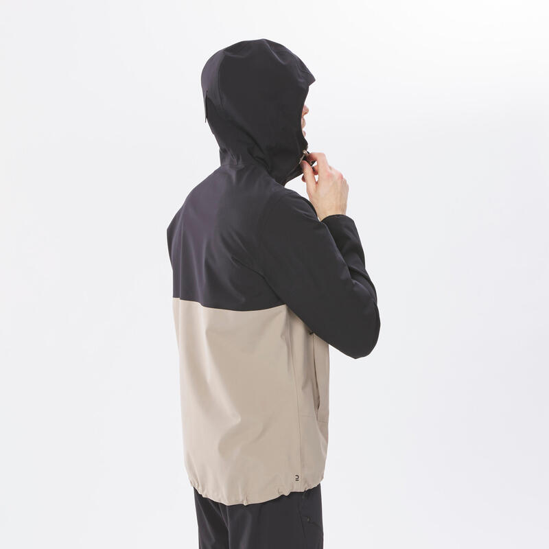 Erkek Outdoor Yağmurluk - Siyah / Bej - MH150