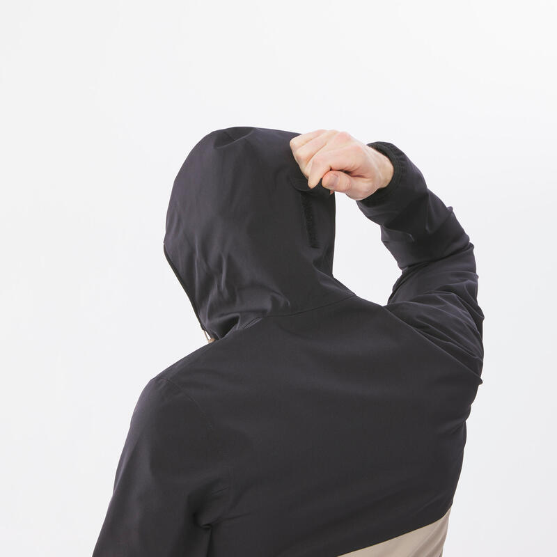 Erkek Outdoor Yağmurluk - Siyah/Bej - MH150