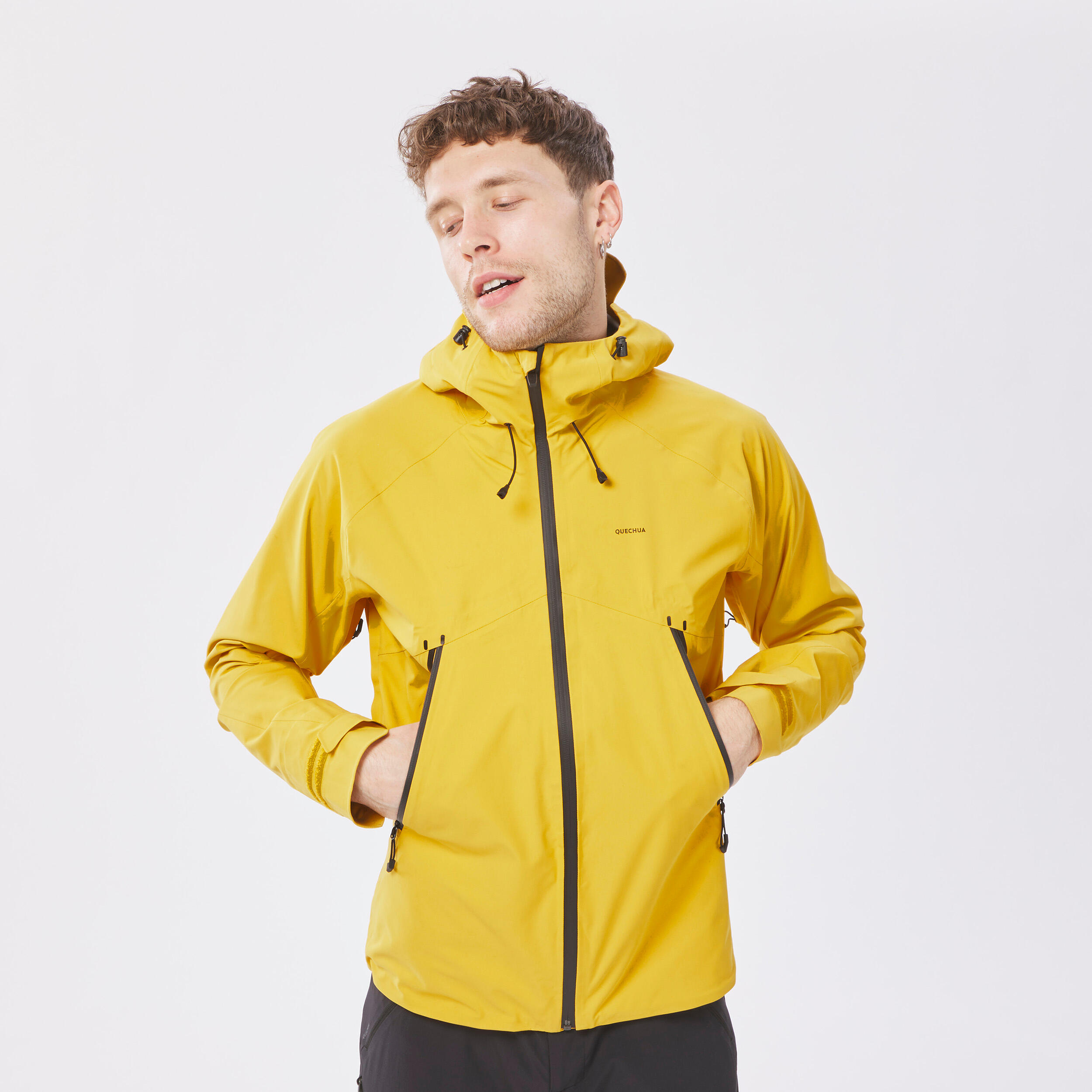 Regenjacke Herren wasserdicht leicht - MH500 gelb 2/11