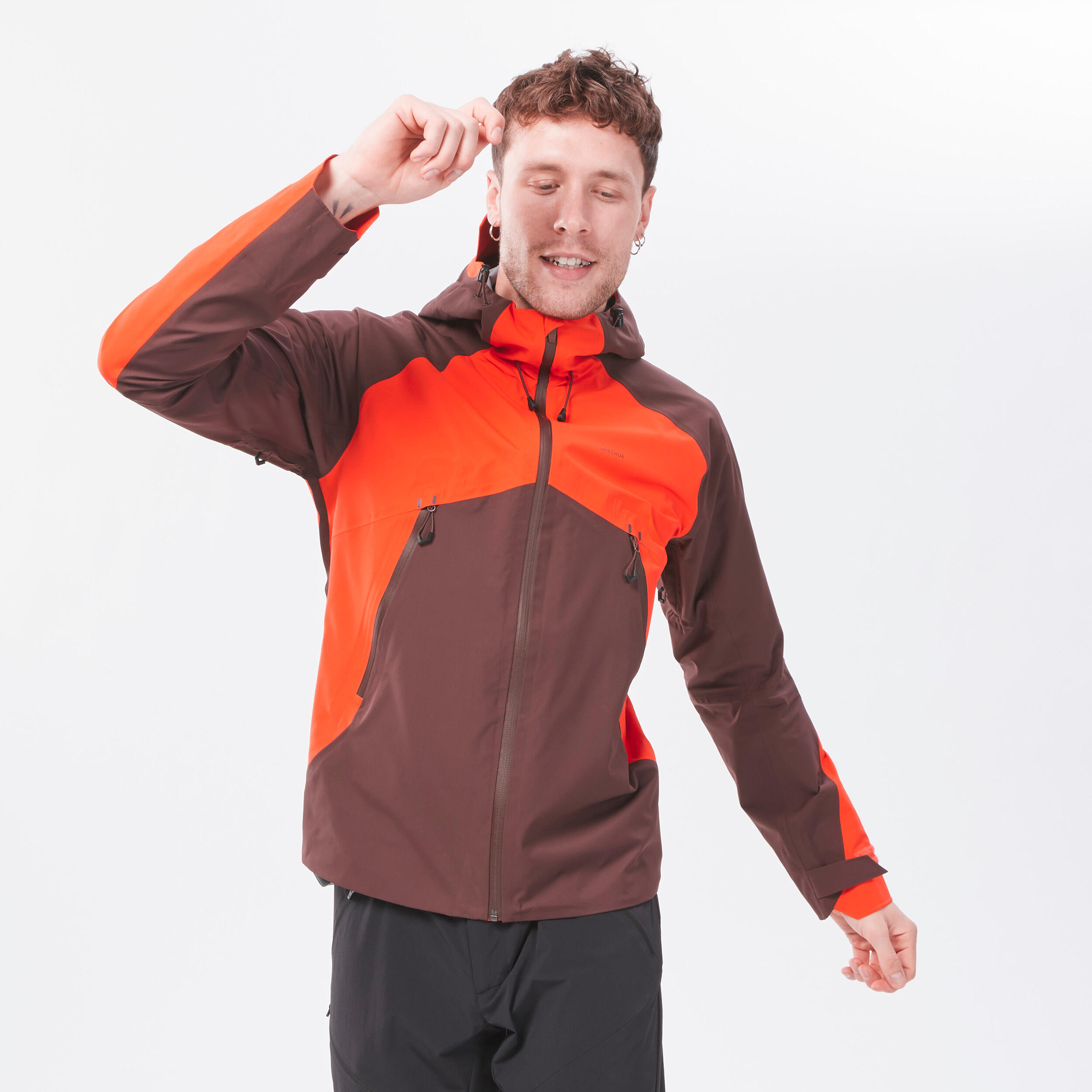 Men’s waterproof mountain hiking jacket, MH500 - Orange 14/21