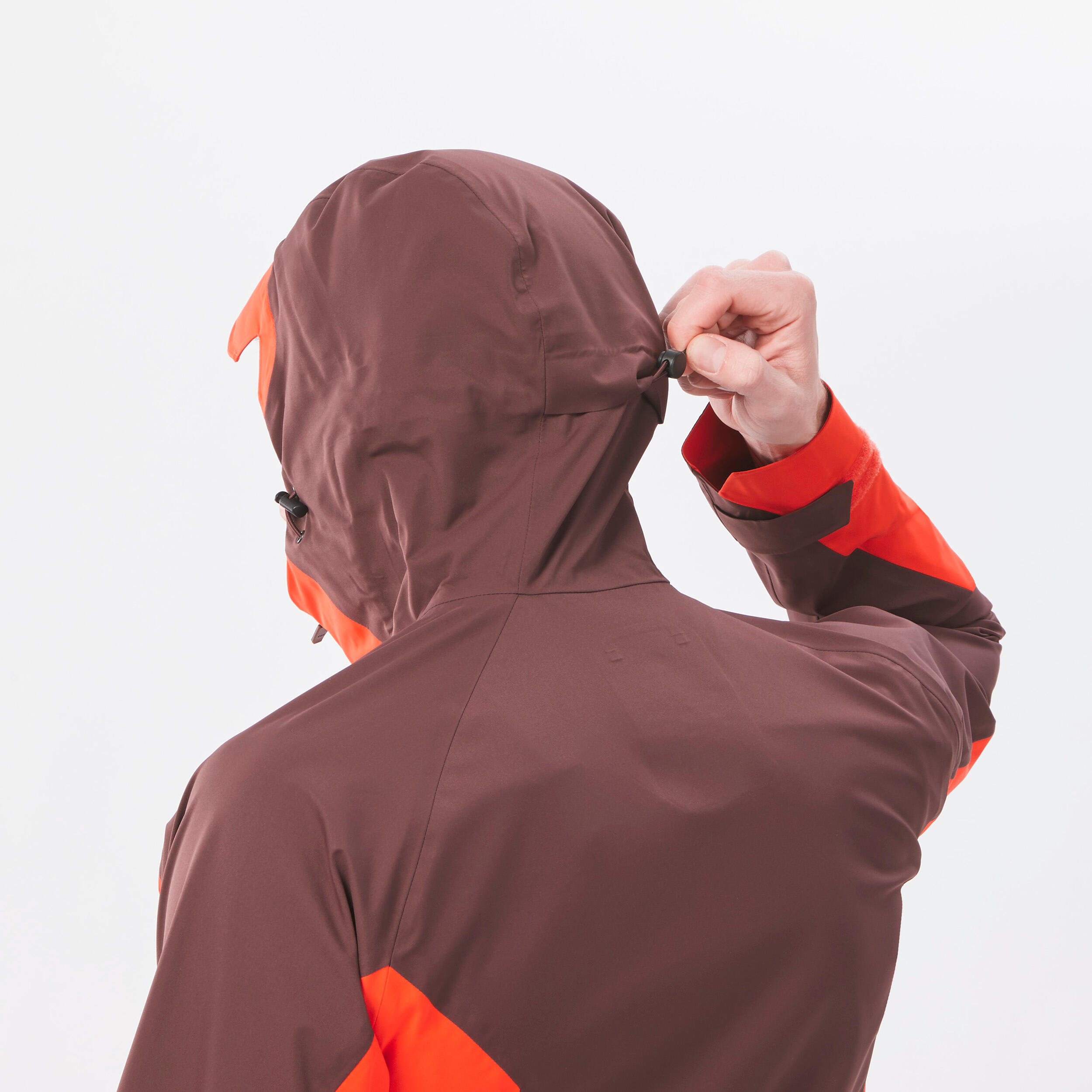 Men’s waterproof mountain hiking jacket, MH500 - Orange 9/21