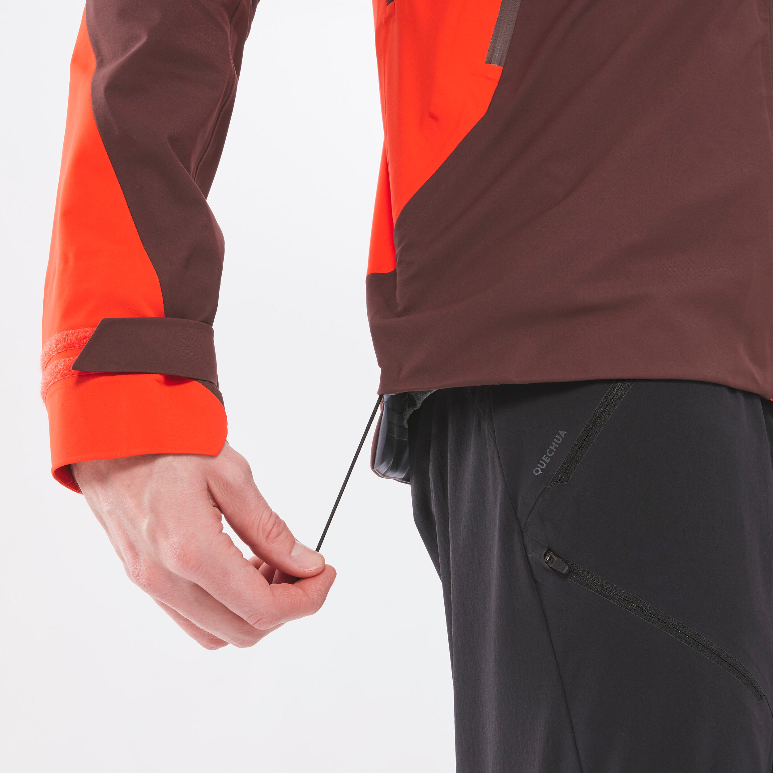 Men’s waterproof mountain hiking jacket, MH500 - Orange 5/21