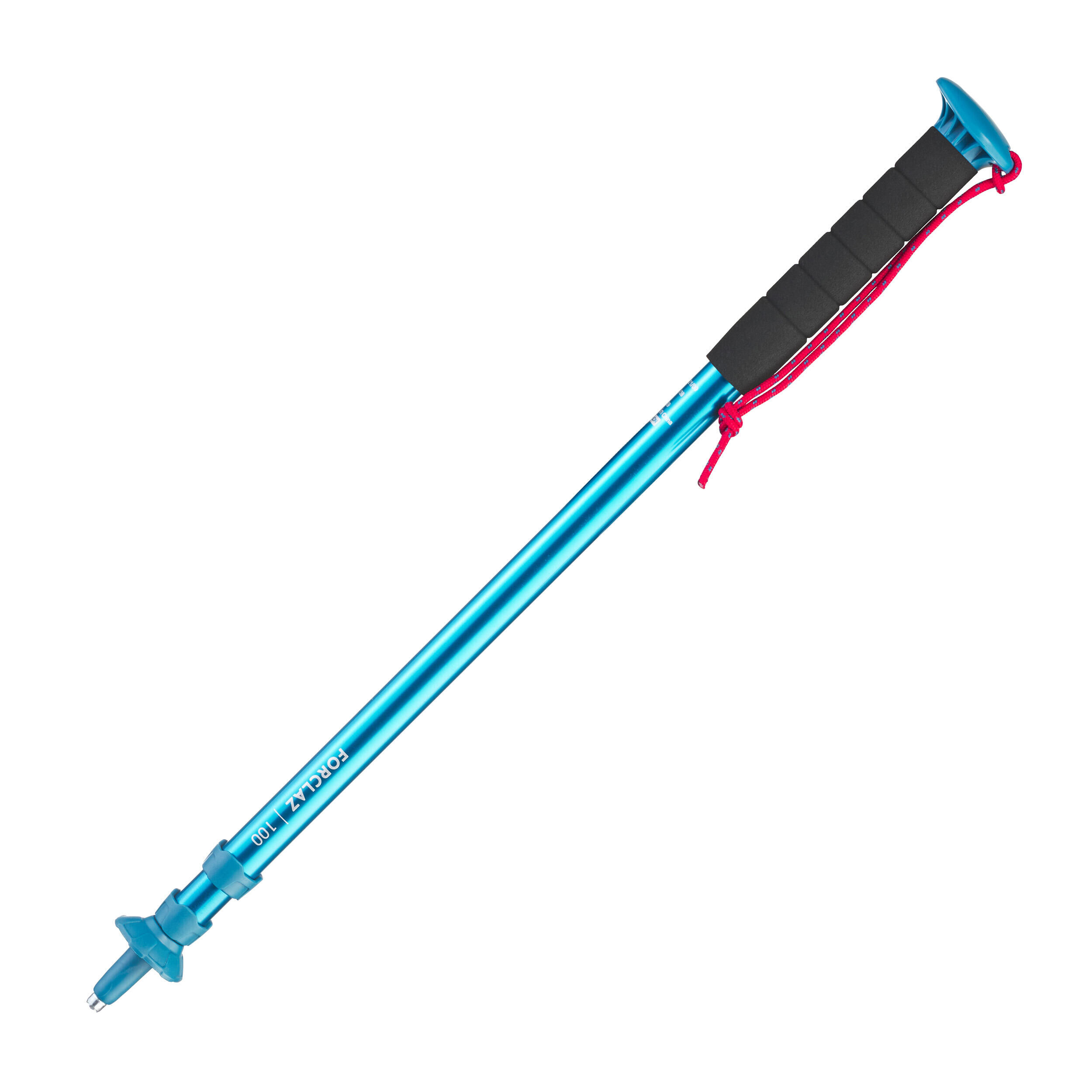 FORCLAZ 1 affordable hiking pole - MT100 blue