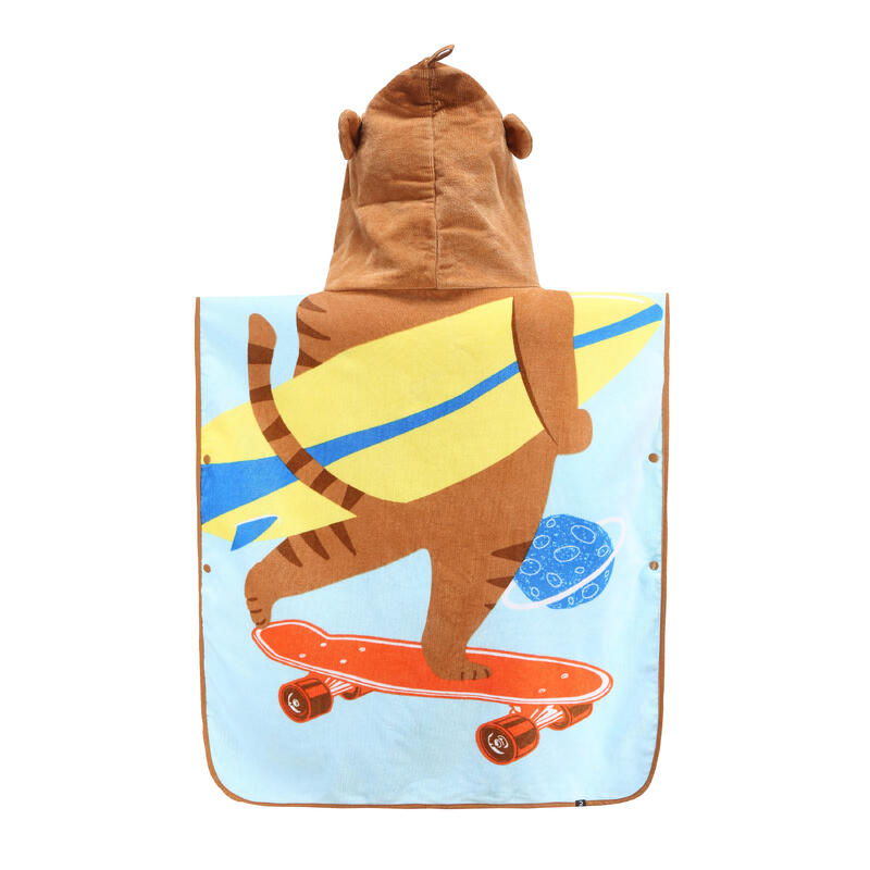 Surfing junior poncho small tiger