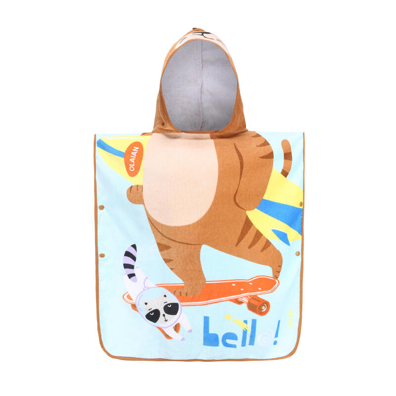 Surfing junior poncho small tiger