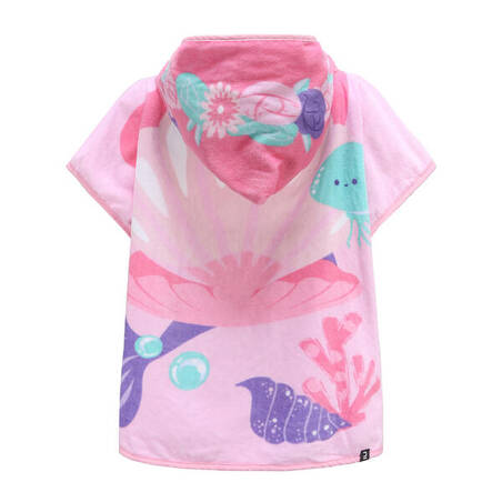 Surfing junior poncho mermaid pink