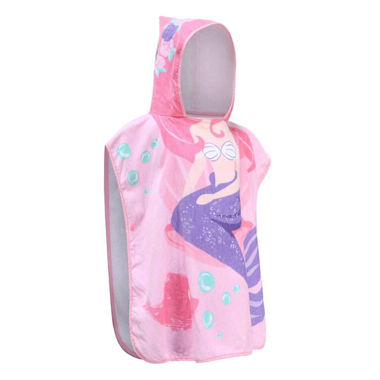 Surfing junior poncho mermaid pink