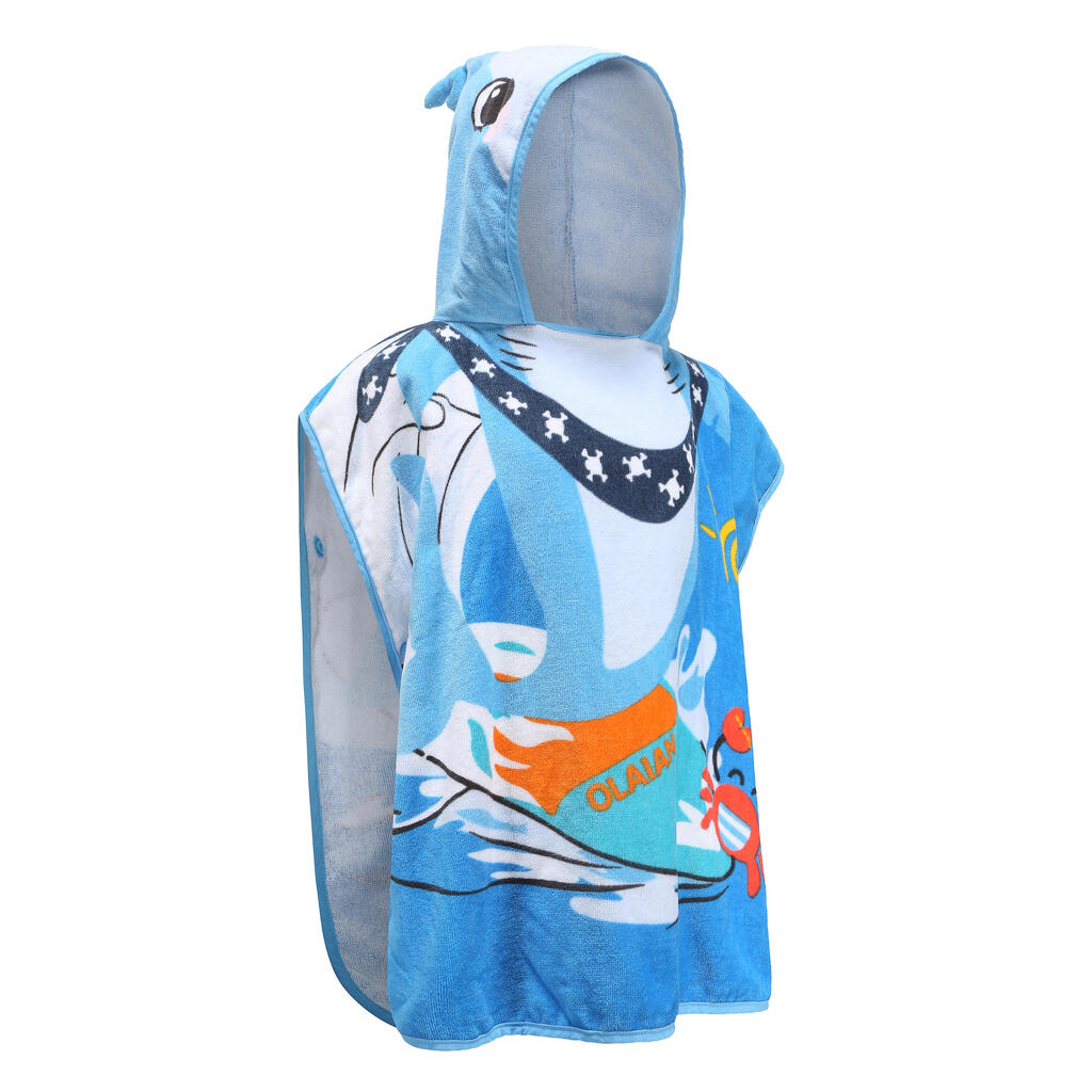 Surf-Poncho 500 110 bis 125 cm SHAKE BLUE