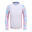 Girl's surfing UV protective top 500L palm blue