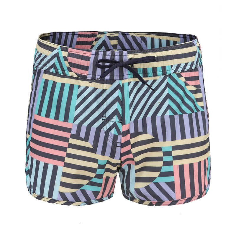 Boardshort surf femme TINI GRAPHITI ceinture élastiquée et cordon de serrage