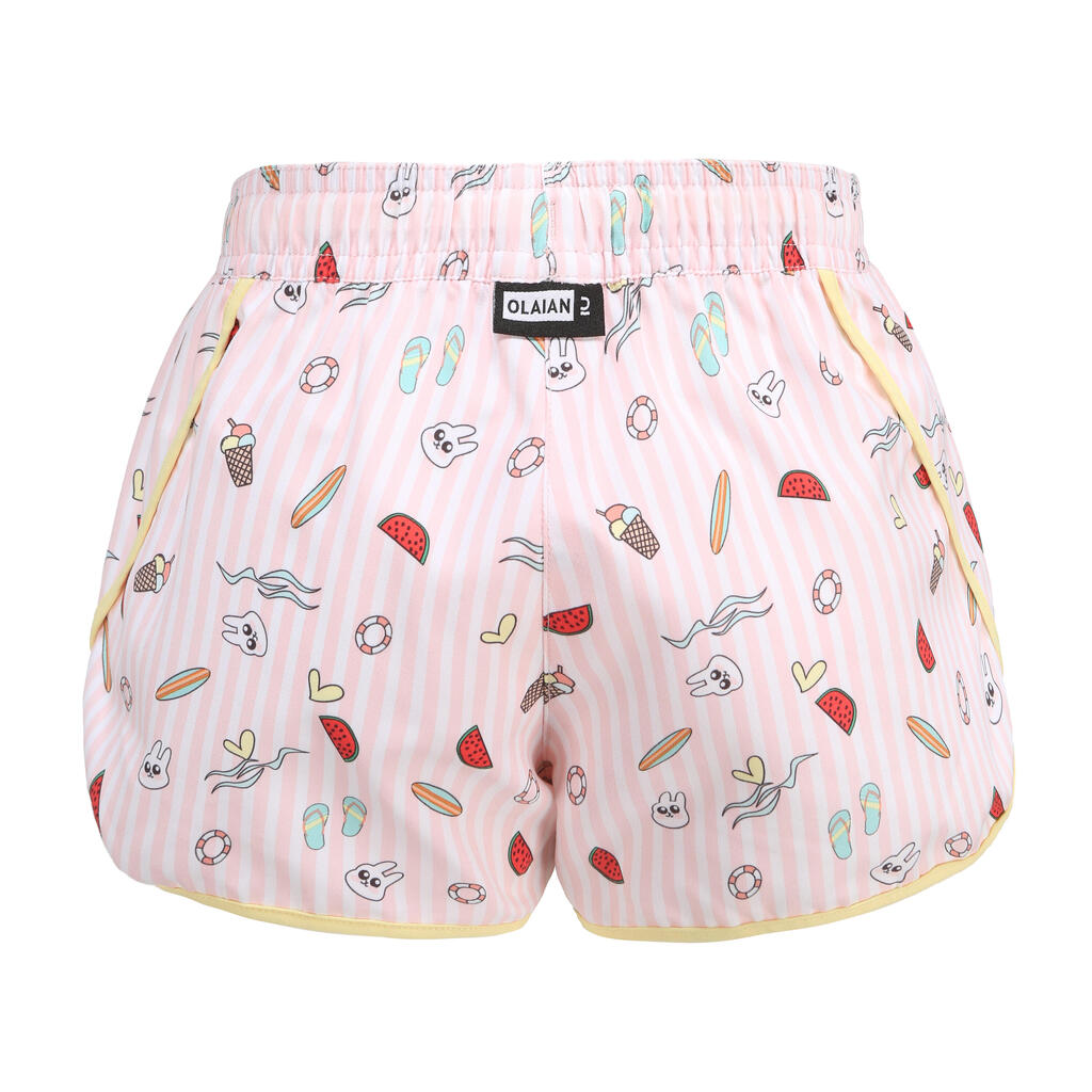 Short de bain Fille - 100 Katy shiso noir