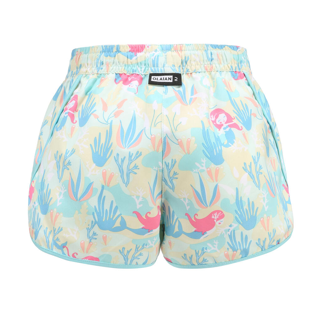 Short de bain Fille - 100 Katy shiso noir