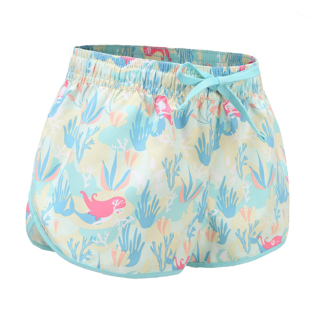 Short de bain Fille - 100 Katy shiso noir