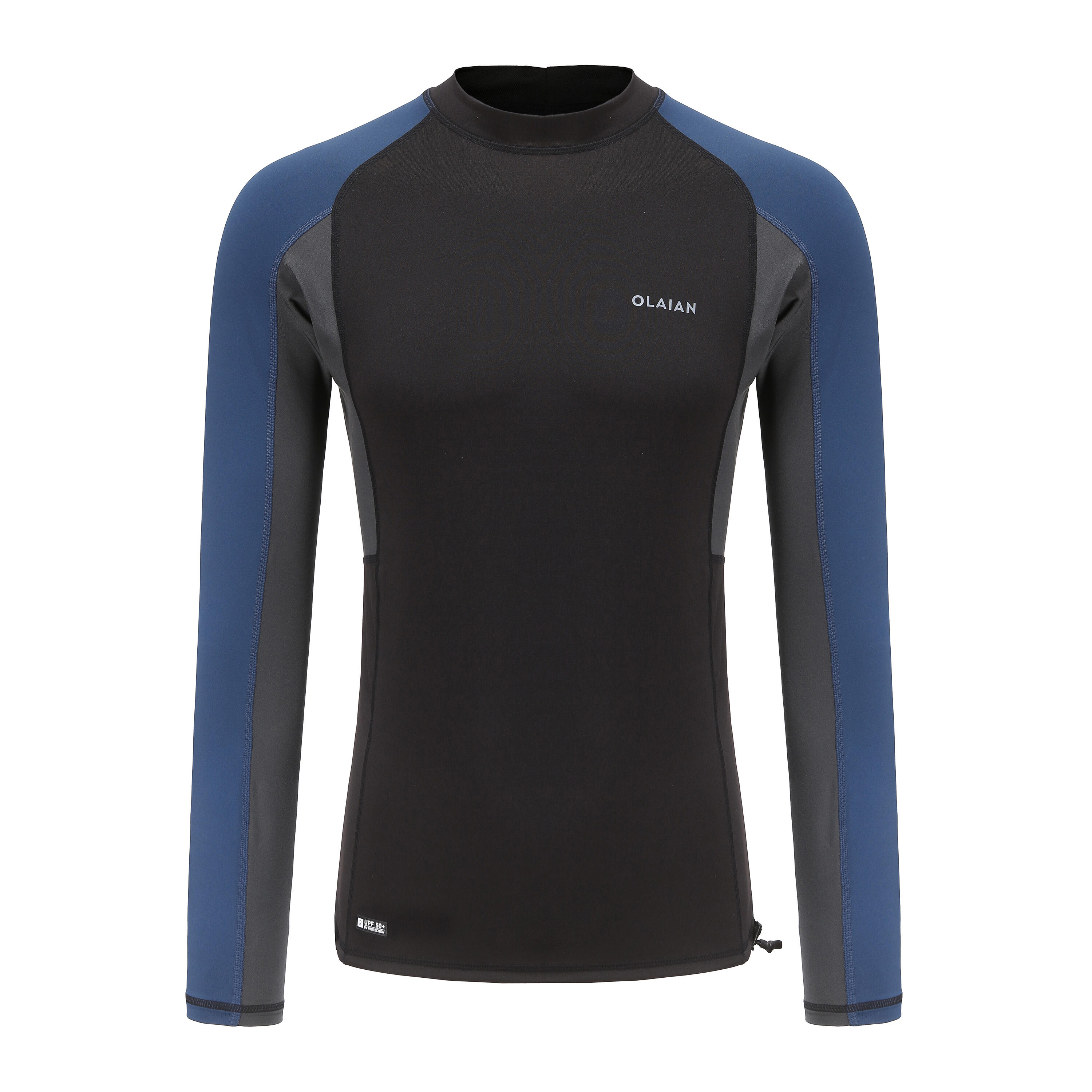 Maglia anti-UV surf uomo 500 nera OLAIAN | DECATHLON