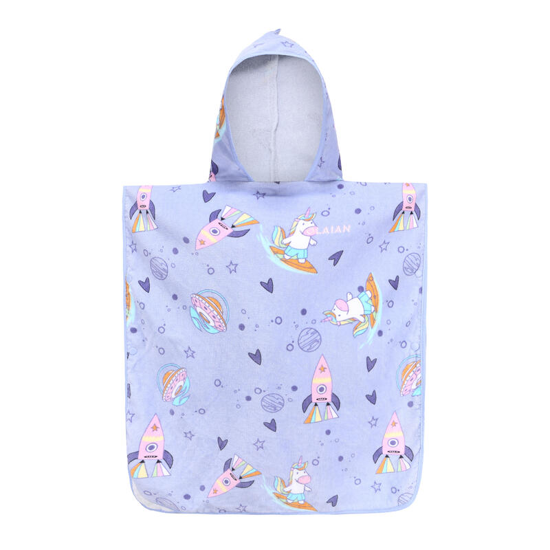 Poncho de baie surf 500 Sweet Copii 110-135 cm