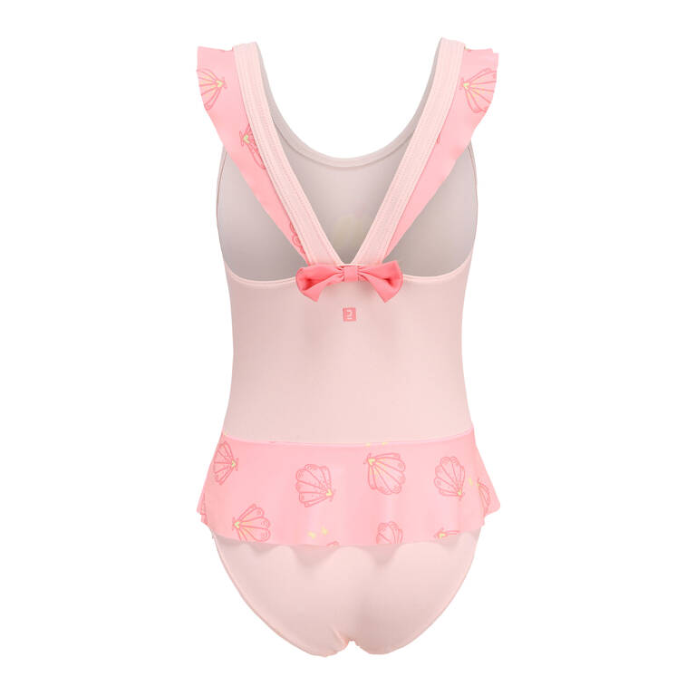 Baju Renang Bayi Perempuan Rok One Piece  - Pink Motif Putri Duyung