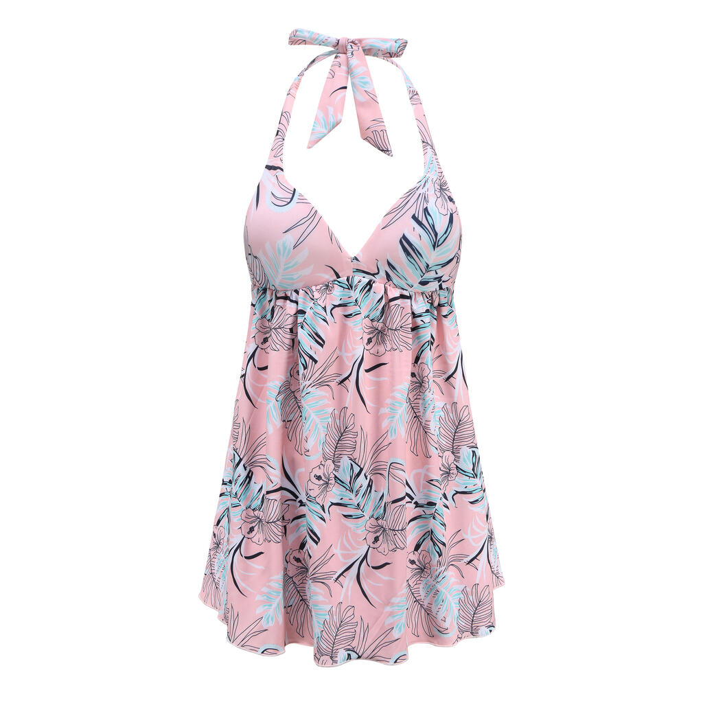 Maillot de bain 1 pièce robe femme - SUE PINK SNAKE