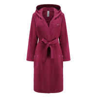 Women's Compact Microfibre Pool Bathrobe - Purple