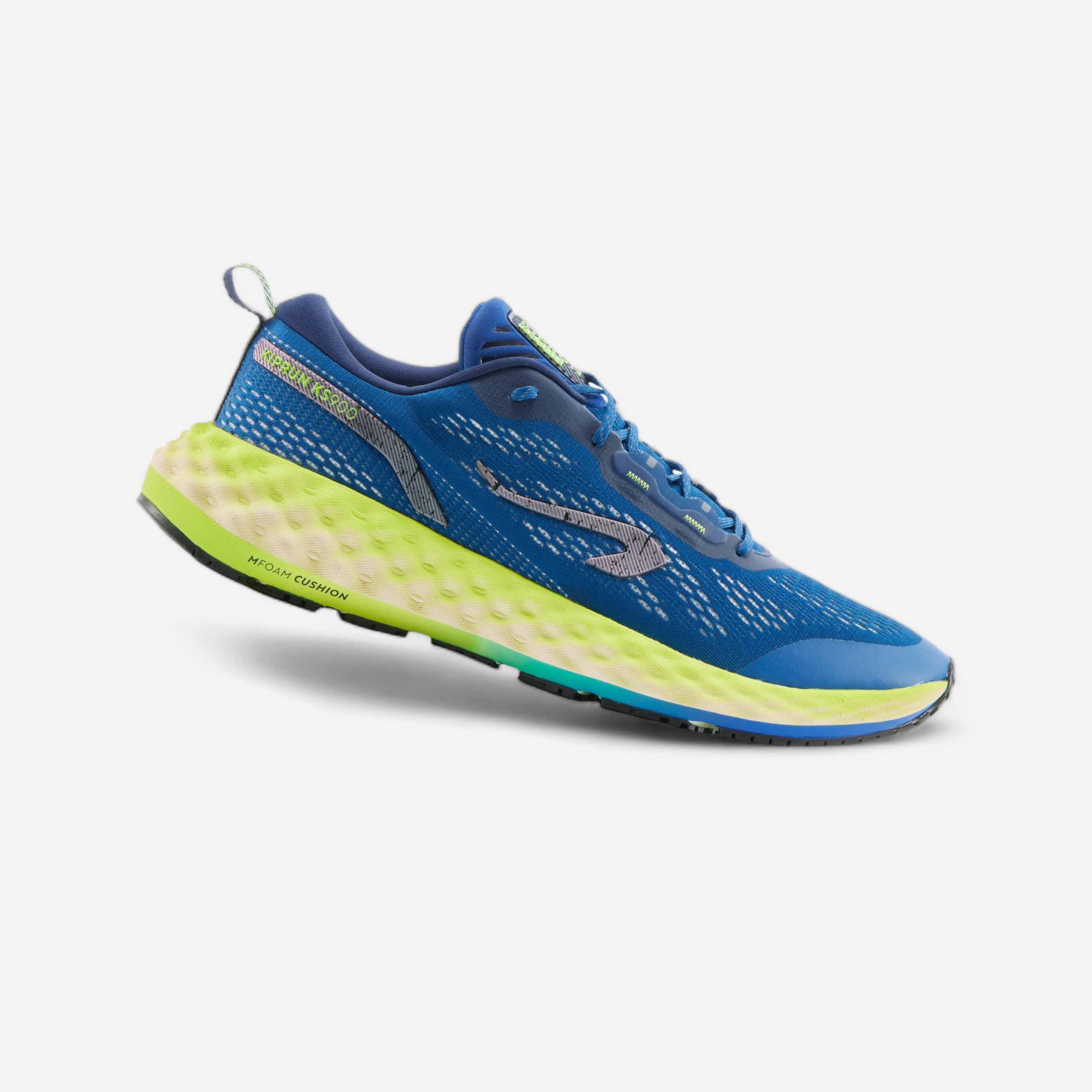 CHAUSSURES DE RUNNING HOMME KIPRUN KS900 BLEU JAUNE