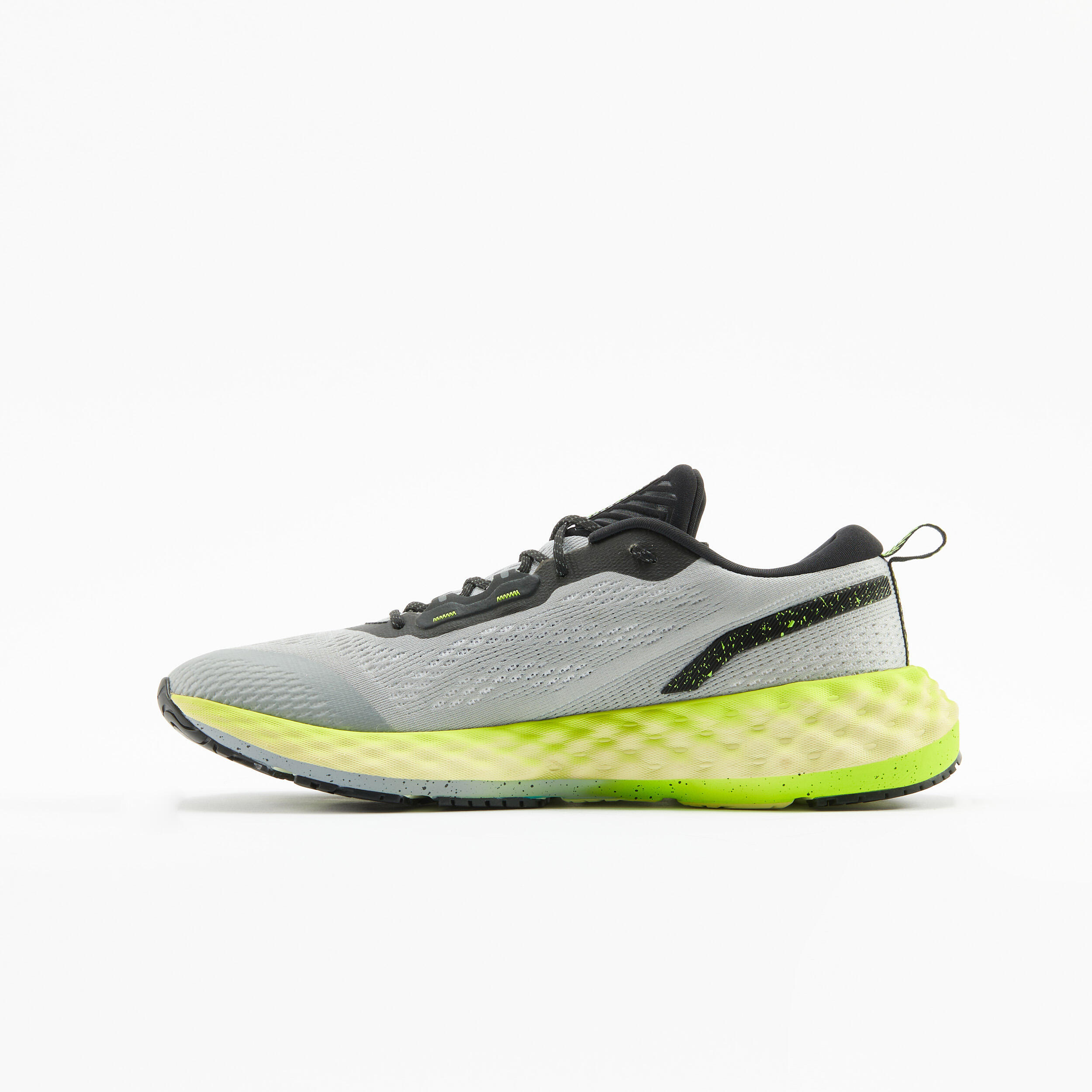 MEN'S RUNNING SHOES KIPRUN KS900 - GREY YELLOW 3/8