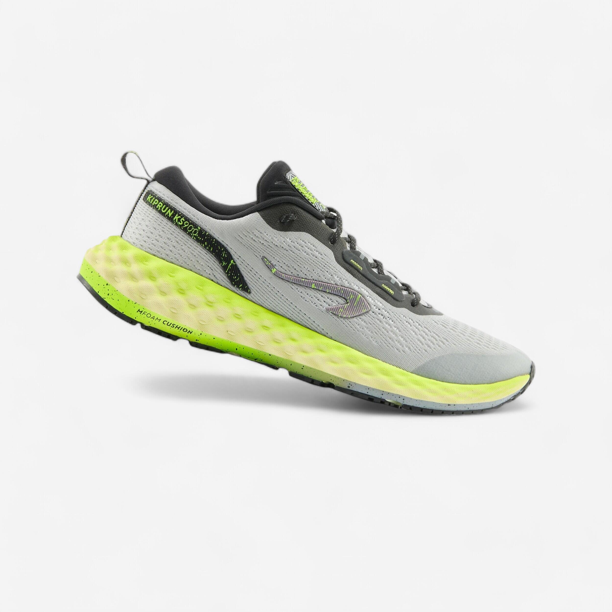 Mens shoes grey and cheap yellow