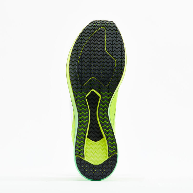 Zapatillas de running Hombre Kiprun kd 800  amarillo/verde