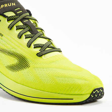 Men's running shoes - KIPRUN KD800 - green yellow