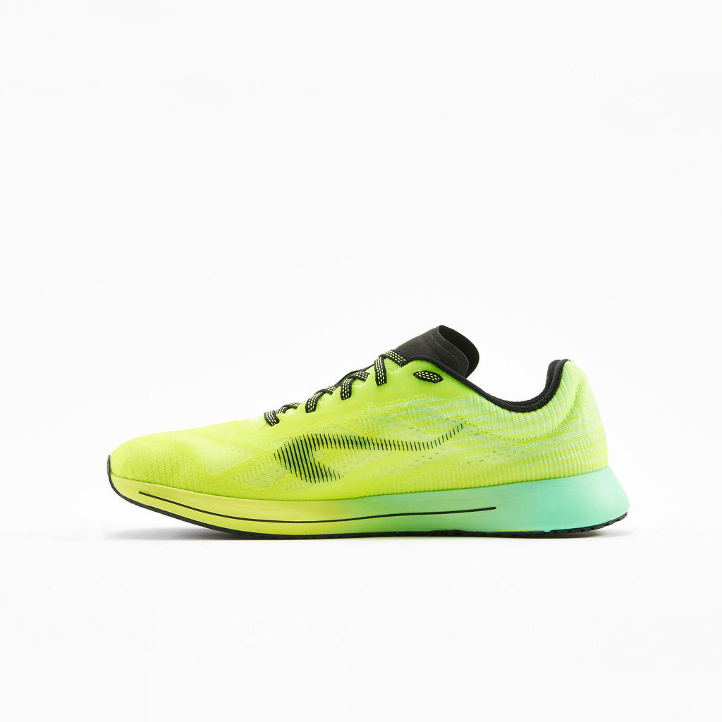 Pánska bežecká obuv Kiprun KD800 zeleno-žltá