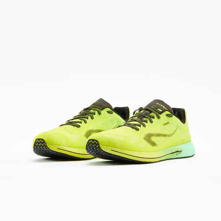 Men's running shoes - KIPRUN KD800 - green yellow