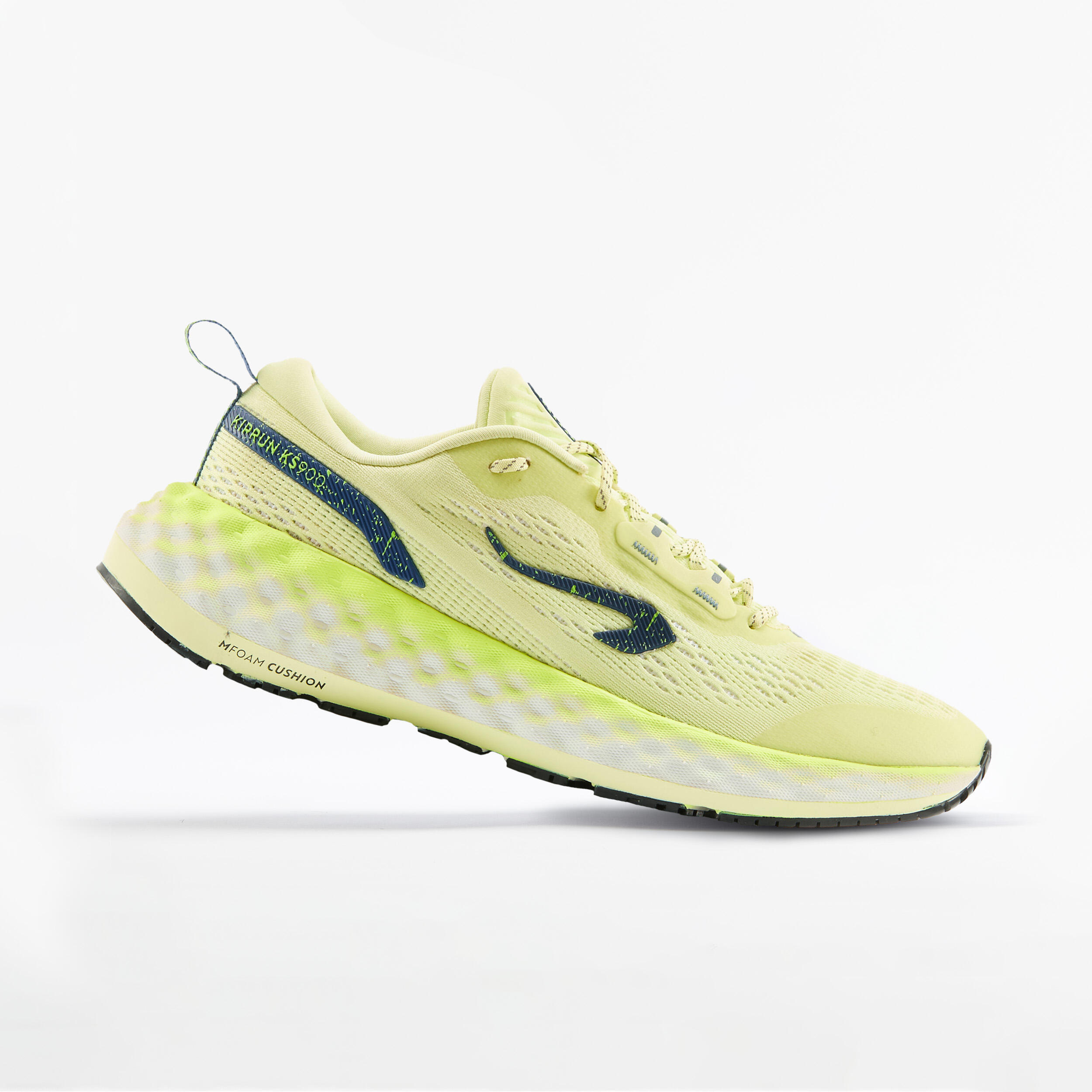 fluo pale yellow / abyss blue / cotton white