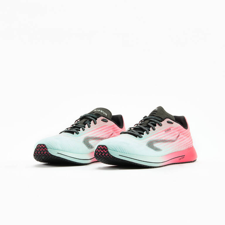 KIPRUN KD 800 WOMEN'S RUNNING SHOES - GREEN/PINK