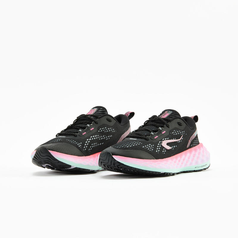 女款跑鞋 Kiprun KS900 - 黑色／粉色