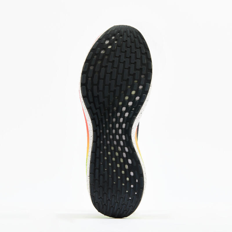 Erkek Siyah Sarı Pembe Koşu Ayakkabısı KIPRUN KD500 2 