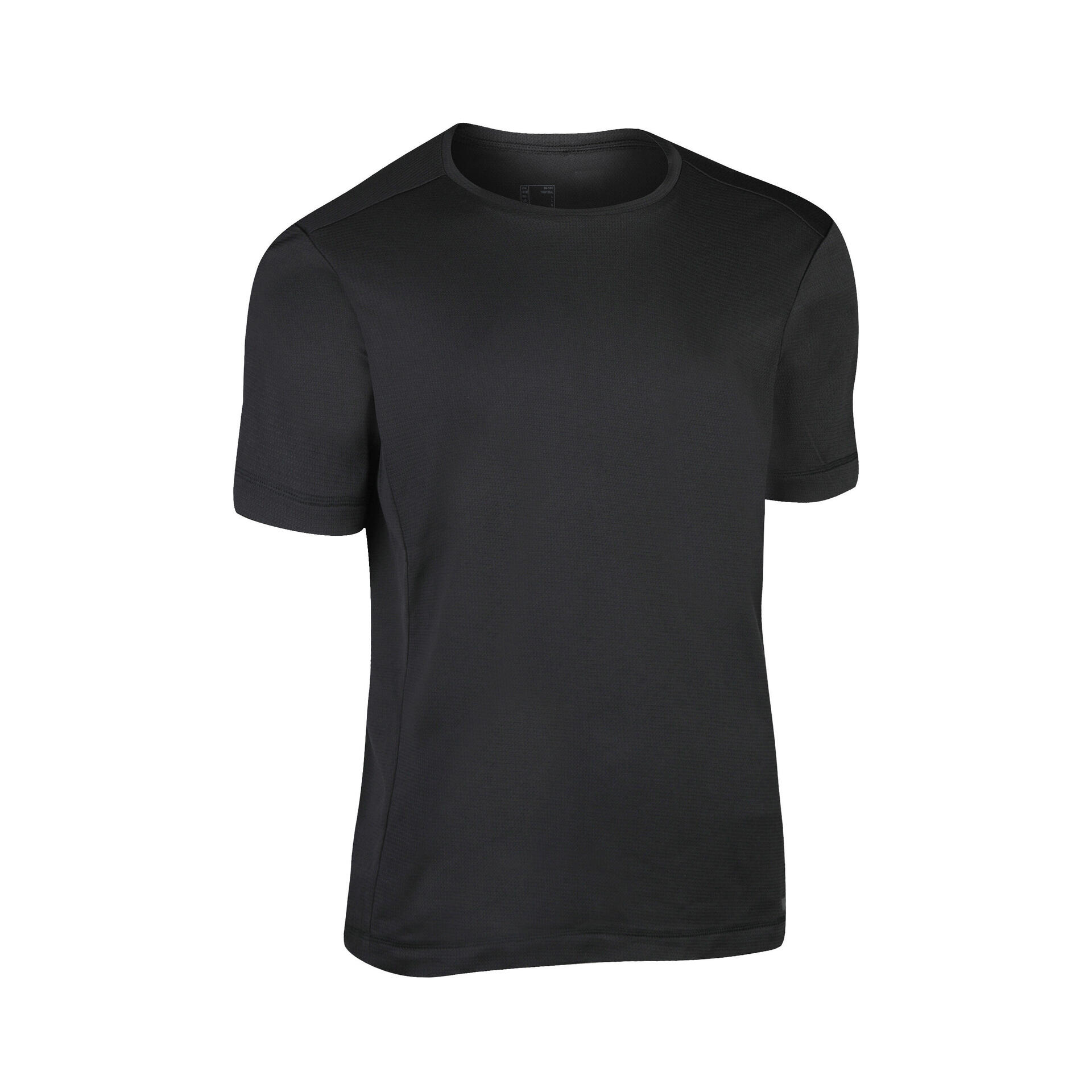 Men's Running Breathable T-shirt KIPRUN Run 100 Dry-Black