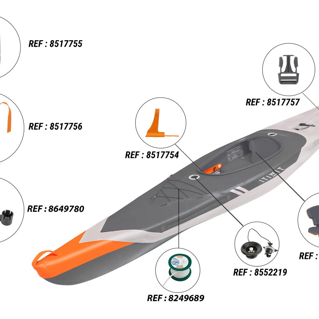 X500 1 PERSON TOURING INFLATABLE DROPSTITCH KAYAK