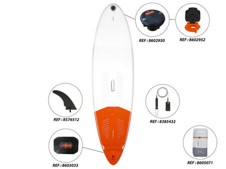 SURFING INFLATABLE STAND-UP PADDLE BOARD MINI MALIBU SURF SUP 500 | 9' 120 L WHITE