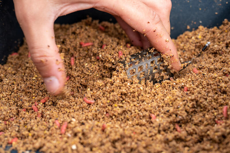 Gaiola de engodo aberta de tamanho médio para pesca, FEEDER - SO - M.