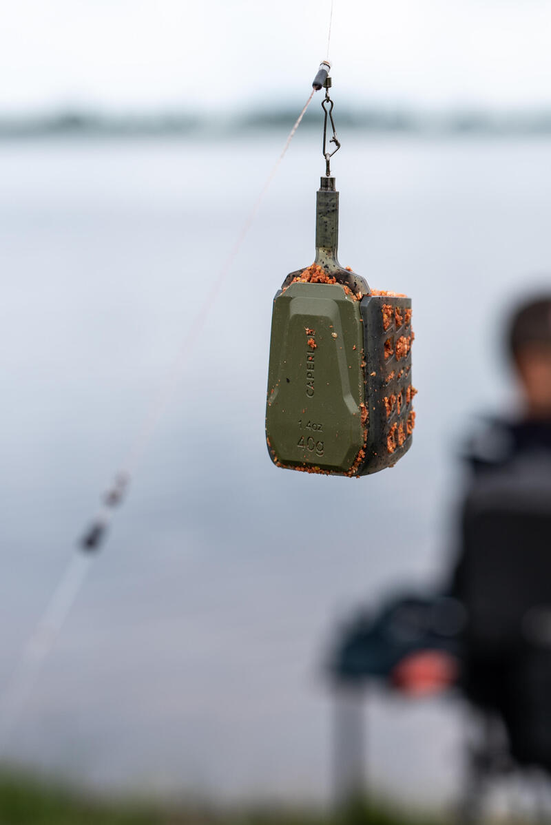 Gaiola de engodo aberta de tamanho médio para pesca, FEEDER - SO - M.