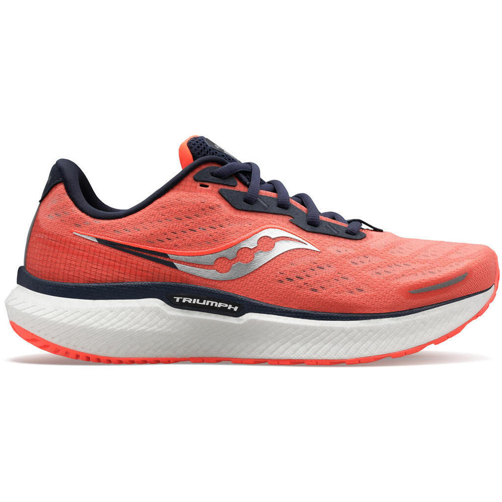 SAUCONY TRIUMPH 19 WOMEN'S RUNNING SHOES - CORAL