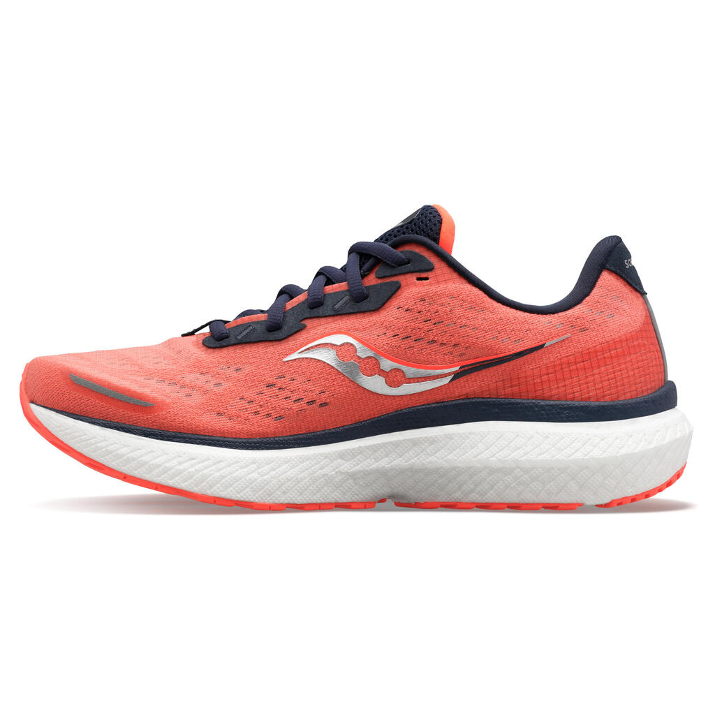 SAUCONY TRIUMPH 19 WOMEN'S RUNNING SHOES - CORAL