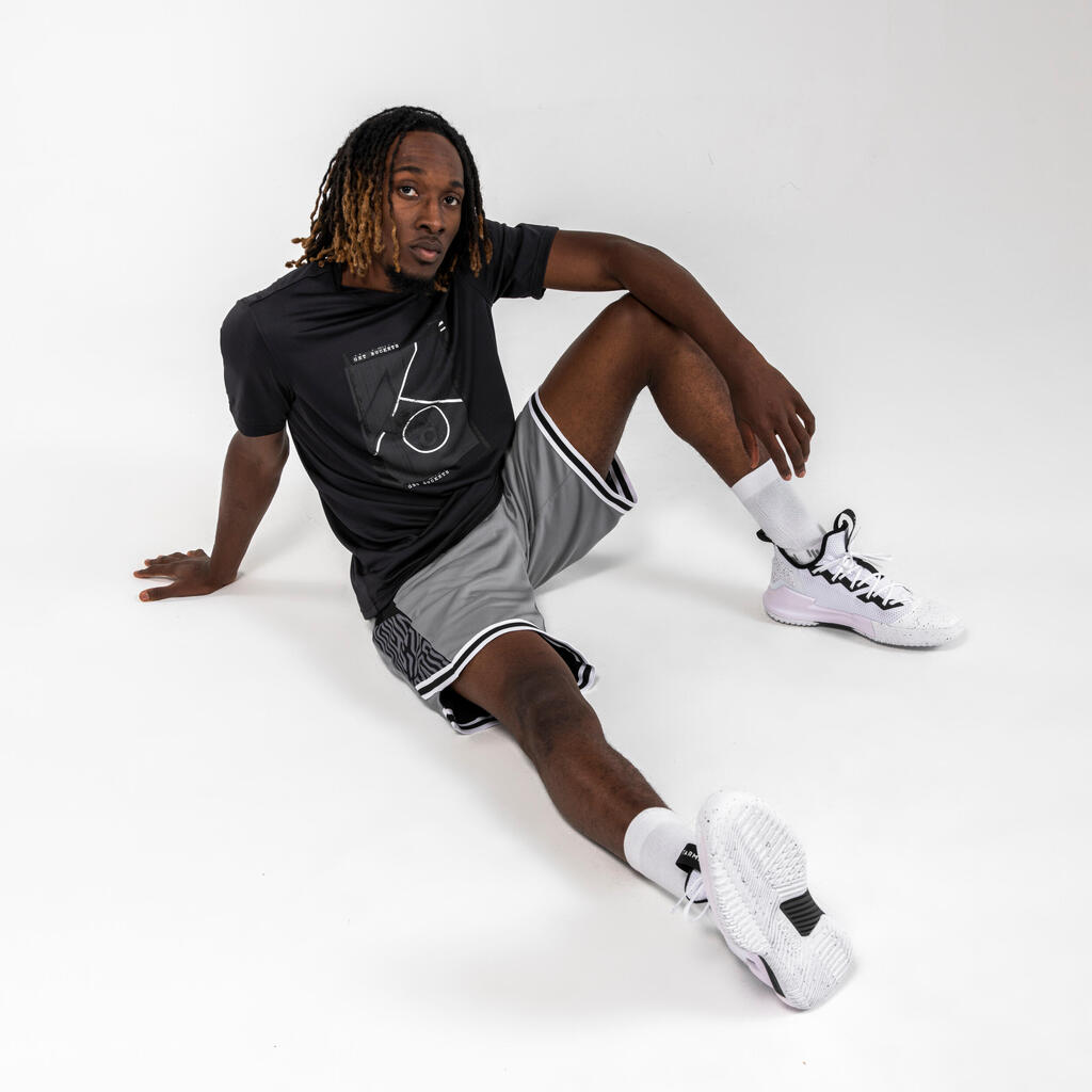 Men's/Women's Low-Rise Basketball Shoes Fast 500 - White/Black