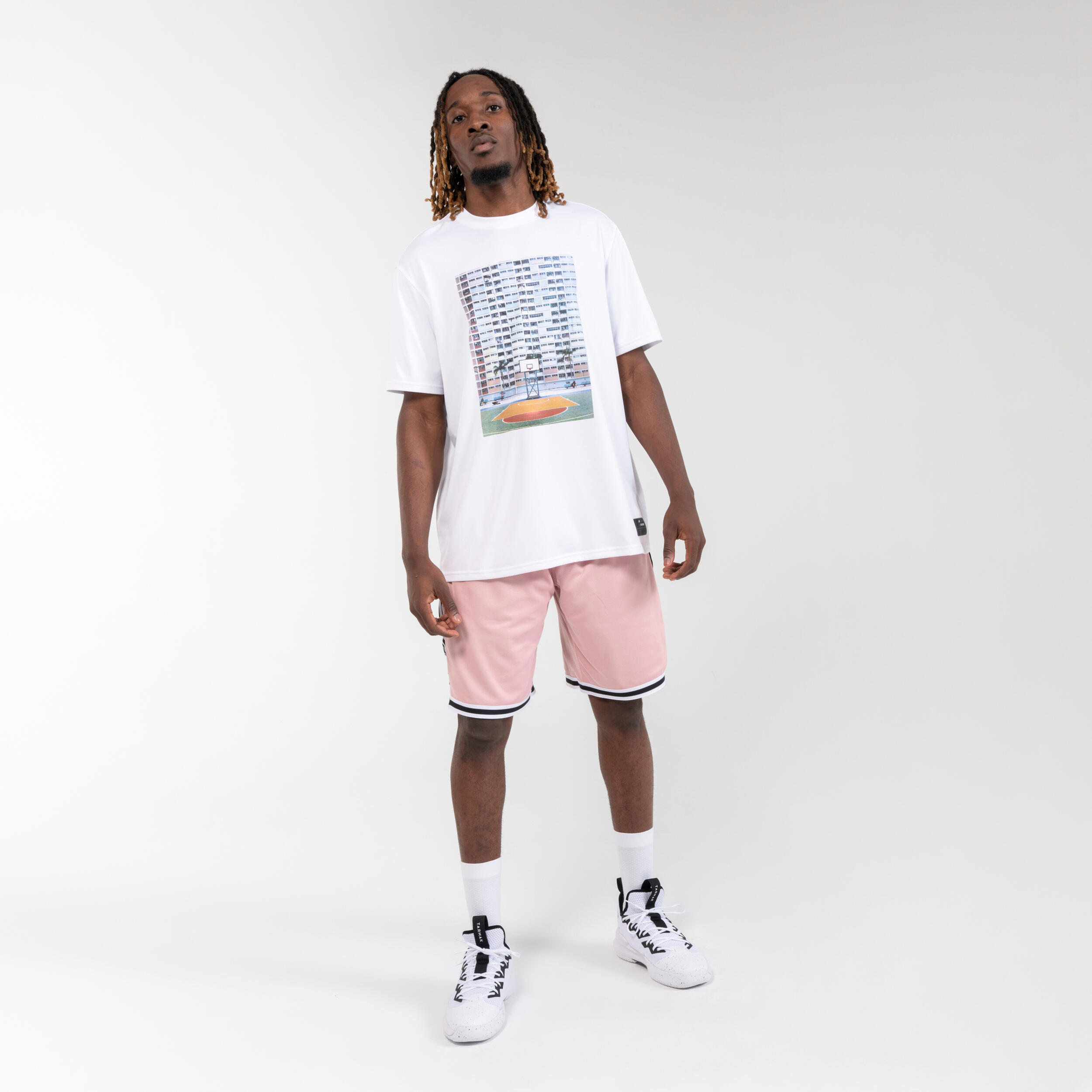 Maglia basket unisex TS 500 FAST bianca 3/6